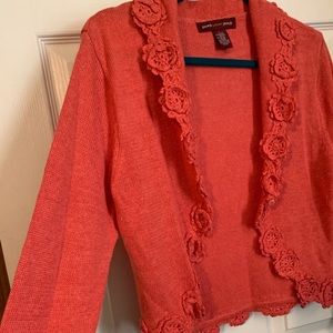 NWOT Rose Detail Sweater